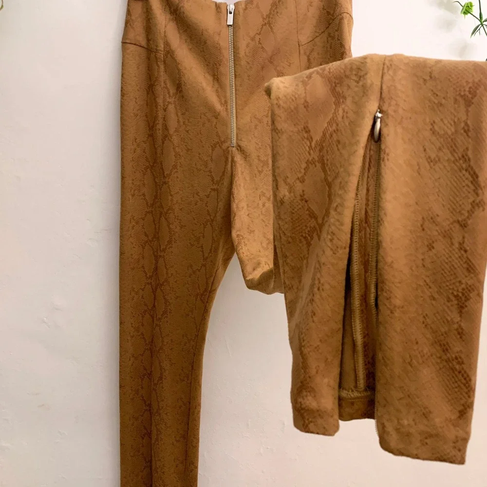 Good American She‎ Boss Skinny Snakeskin Pants Size Large - Picture 7 of 12